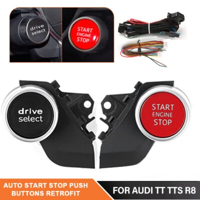 For Audi TT TTS R8 Keyless Schlüssellos Motor System Start Stop Button Schalter - Image 1 of 4