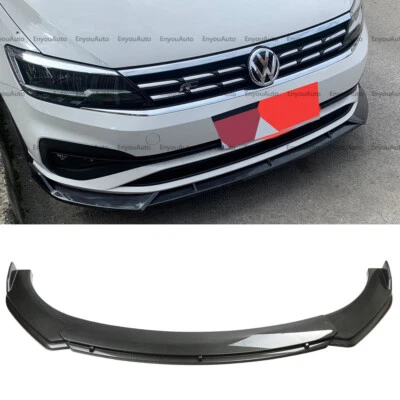 For Volkswagen Golf MK5 MK6 MK7 Front Bumper Lip Spoiler Splitter Carbon Fiber - Image 1 of 4