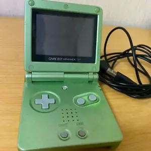Gameboy Advanced SP Toys Rus Limited Pearl Green Nintendo Rare used JPN & Cable - Picture 1 of 4