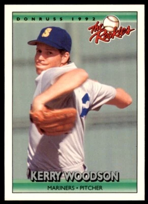1992 Donruss The Rookies Kerry Woodson .  Seattle Mariners #127 - Image 1 of 2