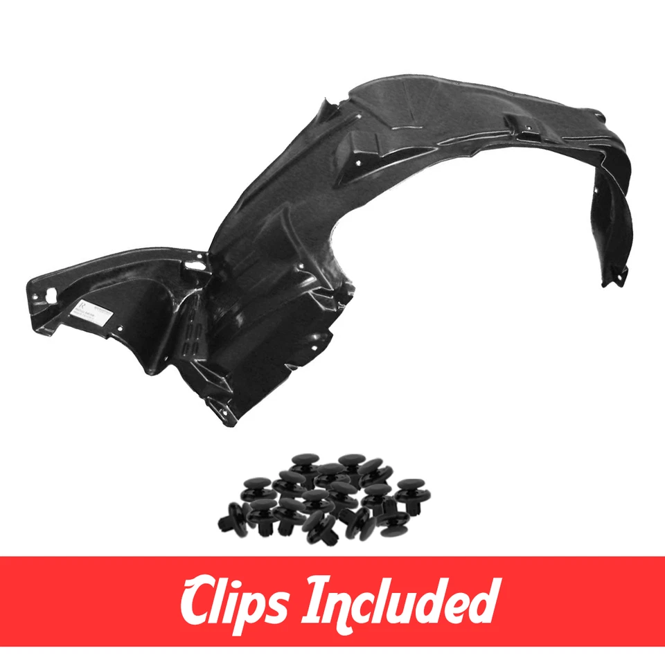 Front Right Passenger Side Fender Liner w/ Clips For 2006-2012 Honda Ridgeline - Изображение 1 из 4