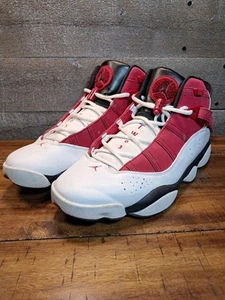 Nike Air Jordan 6 Rings Men's Size 12 Sneakers Carmine Red/White - Picture 1 of 10