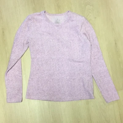 Top para mujer Cuddl Duds polar con lavanda elástica manga larga talla mediana Foto 1 de 4