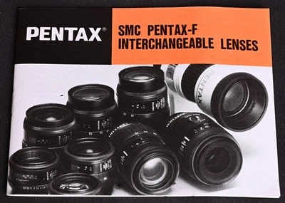 Original smc Pentax F Interchangeable Lenses Manual - Excellent - Image 1 of 3