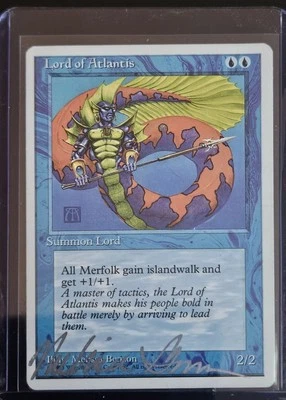 2001 Magic the Gathering 7E Lord of Atlantis 1 Auto Memorabilia/Rare #359 - Image 1 of 2