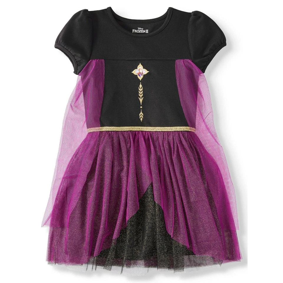 Disney Frozen 2 Anna Cosplay Dress With Cape Large 10-12