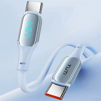 6-pack 5-feet 140W USB Type-C PD Cables with Smart Display - Image 1 of 3