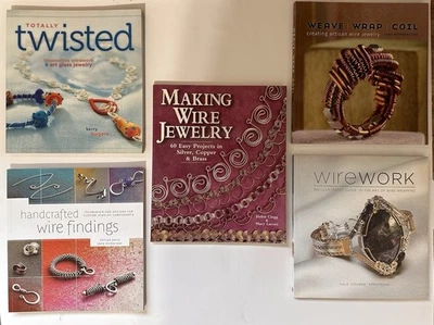 Lote de 5 libros para hacer joyas de trabajo con alambre joyería negocio hágalo usted mismo manualidades en muy buen estado Foto 1 de 4