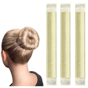 Magic Bun Makers 3 PcsProfessional Hair Bun Maker-Donut Hair- Perfect Hair Bu... - Picture 1 of 6