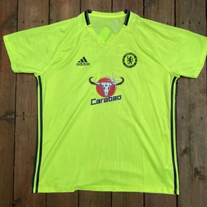 Adidas Chelsea FC 2016-2017 Training Football Soccer Shirt Neon Green Jersey 2XL - Picture 1 of 8