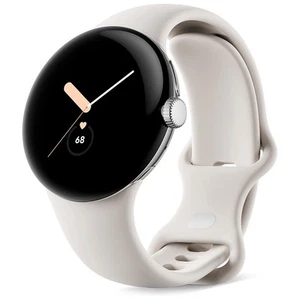 Google Pixel Watch 1st Génération Wi-Fi Smartwatch Avec Fitbit Suivi - Argenté / - Photo 1 sur 6