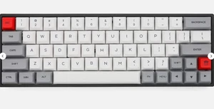 64 Tasten PCB Weiß RGB Licht PC Gaming Mechanische Tastatur Extra 3 Sockel - Bild 1 von 5