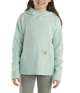 Carhartt Kinder Mädchen hellblau Hoodie Thermo Gr. M Neu ohne Etikett - Bild 1 von 5