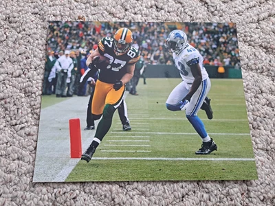 FOTO DE ACCIÓN A COLOR BRILLANTE 8X10 GREEN BAY PACKERS #87 JORDY NELSON *SIN FIRMAR* Foto 1 de 2