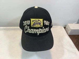 ADIDAS LOS ANGELES LAKERS 2010 Season Back to Back NBA Championship Hat Vintage - Picture 1 of 14