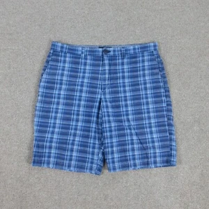 Pantalones Cortos Banana Republic Para Hombre 35 Azul Cuadros Emerson Chino 35x10* - Imagen 1 de 17