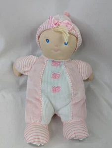 Kids Preferred Pink My First Doll Plush 11 Inch 2011 Thermal Weave Stuffed - Picture 1 of 5