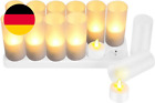 EXTSUD 12Er LED Flammenlose Kerzen,Wiederaufladbare Kerzen, Batteriebetriebene K