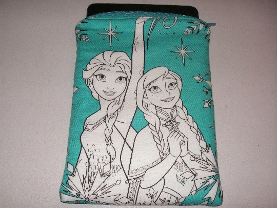 Frozen Elsa Anna Ana zipper fabric mini ipad Kindle case sleeve cover pouch - Image 1 of 1