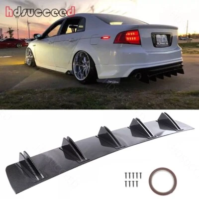 Alerón difusor labio parachoques trasero divisor aleta de tiburón para Honda Accord cupé Foto 1 de 4