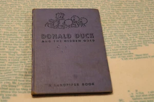 VINTAGE Walt Disney's Donald Duck and the Hidden Gold - 1951 A Sandpiper book - Picture 1 of 3