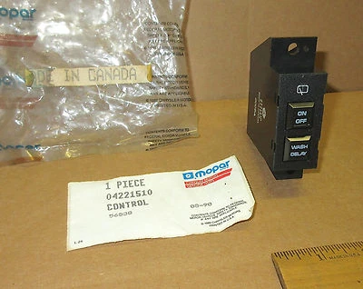 Mopar 1985 86 87 88 Chrysler LeBaron GTS задний стеклоочиститель и стиральная машина управления 4221510 новый из старых запасов - Изображение 1 из 2