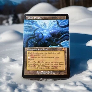 Magic The Gathering Dark Depths Hand Painted Alter Retro DRM Win Con Land - Picture 1 of 1