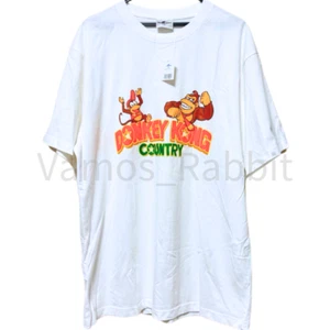 Universal Studios Japan Unisex T-shirt Nintendo Donkey Kong Country Diddy White - Picture 1 of 3