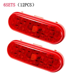 6Set Red LED Rear Lamp Turn Signal Light Fit For Volvo VNL VNR Mack Anthem - Picture 1 of 6