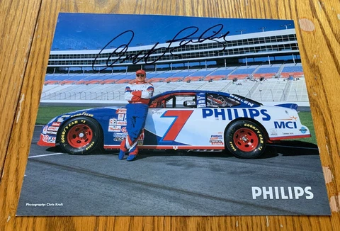 Geoff Bodine Postcards - Geoff Bodine - Nascar Postcards-Spencer Speedway Cover