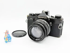 Fully Works! **Exc+5** Olympus OM-2 Black + G.Zuiko Auto-S 50mm f/1.4 From Japan - Picture 1 of 23