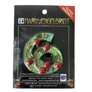 Maria Engelbreit Super Magnet Zahl Sechs (6)) Neu in versiegelter Verpackung - Bild 1 von 1