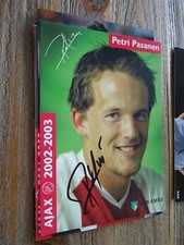 PETRI PASANEN (FINLAND) AJAX AMSTERDAM - 6x4 AUTOGRAPHCARD ORIGINAL SIGNED