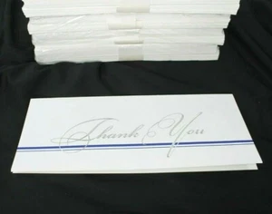 Executive Thank You Card 100 with Envelopes Die Cut for Business Gift Card 9x4 - Picture 1 of 5
