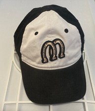 Vintage Billings Mustangs MiLB Baseball Cap Strapback White & Black Hat