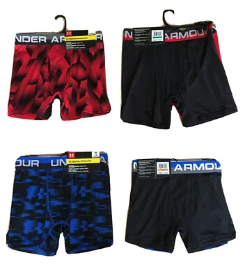Under Armour Boys 2-3 PK Original Boxer Jock Briefs Moisture Wicking; YSM, YM,YL - Image 1 of 3