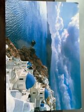 postcard santorini greece