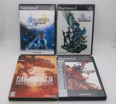 PS2 FINAL FANTSY X X-2 XII & VII DIRGE of CERBERUS International 4pcs Japan FF - Image 1 of 4