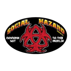 Social Hazzard Bumper Sticker Bulk Pack Of 24 - Bild 1 von 1
