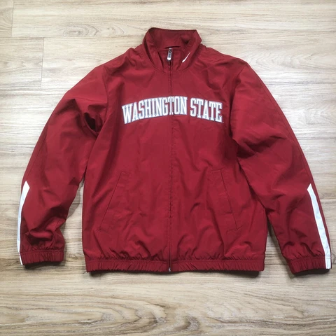 Nike Washington State Full Zip Windbreaker Size M Adult Embroidered Swoosh Cover