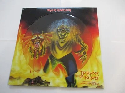 IRON MAIDEN - THE NUMBER OF THE BEAST - 12" PICTURE DISC NEW UNPLAYED 2005 - Immagine 1 di 4