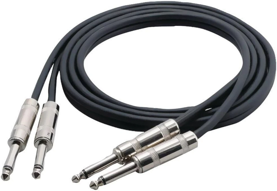 Pyle - PCBL2F6 - Dual 1/4'' Male To 1/4'' Male Premium Quality Cable - 6 ft. - Image 1 of 2