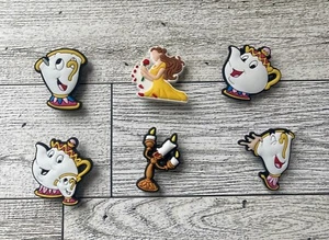 Set of 6 Beauty and The Beast Charms Compatible with Crocs. - Picture 1 of 1