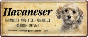 ''Havaneser'' 28x12cm Blechschild - Bild 1 von 4