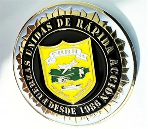 Medalla DIVISION FURA POLICIA Puerto Rico Police Challenge Coin Token Ficha SWAT - Picture 1 of 12