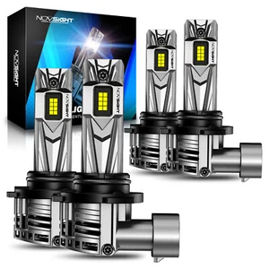 NOVSIGHT 9005 9006 LED Headlight Bulb Conversion Kit High/Low Beam Super Bright - Picture 1 of 15