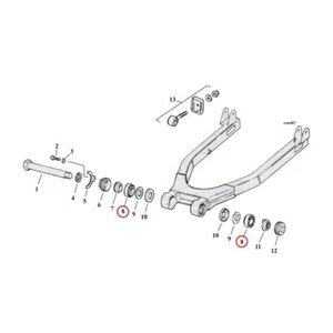 Harley-Davidson XL Sportster Schwenkarm Lagersatz 1974-1981 47521-74 - Bild 1 von 1