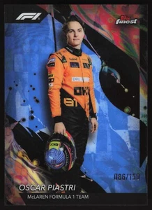 Oscar Piastri 086/150 - BLUE Uncommon - 108 - 2024 Topps Finest F1 - Bild 1 von 3