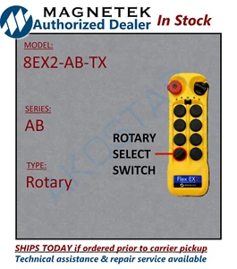 Magnetek brand new 8EX2 AB Select FLEX-8EX2-AB-TX _ Radio Remote Transmitter - Picture 1 of 1