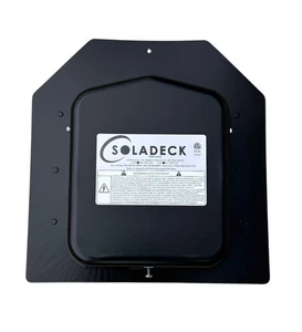 SolaDeck 0599B UL50 Type 3R Roof Mount PV Junction Box in Black - Picture 1 of 4